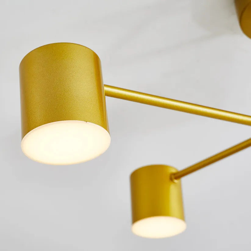 Moderne Taklampe Med 6 Justerbare LED-Hoder – Allsidig Belysning Og Stilig Design 