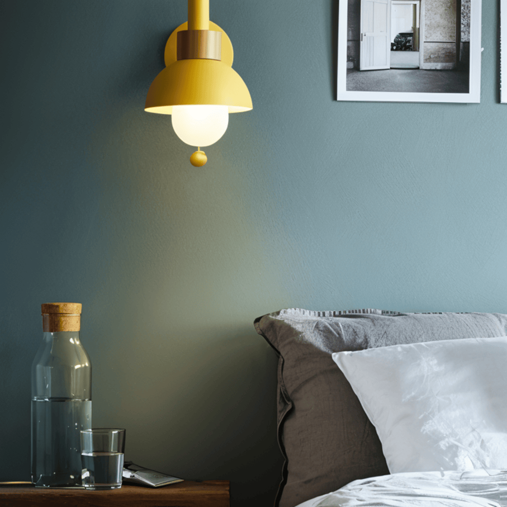 Pastel Wall Light With Pull Switch - Soft Lighting & Modern Style