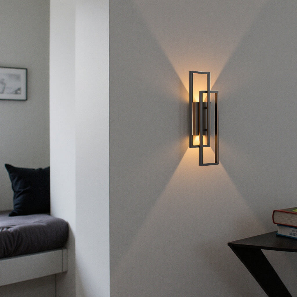 Aplica de perete rectangular geometric – Eleganță și modernitate 