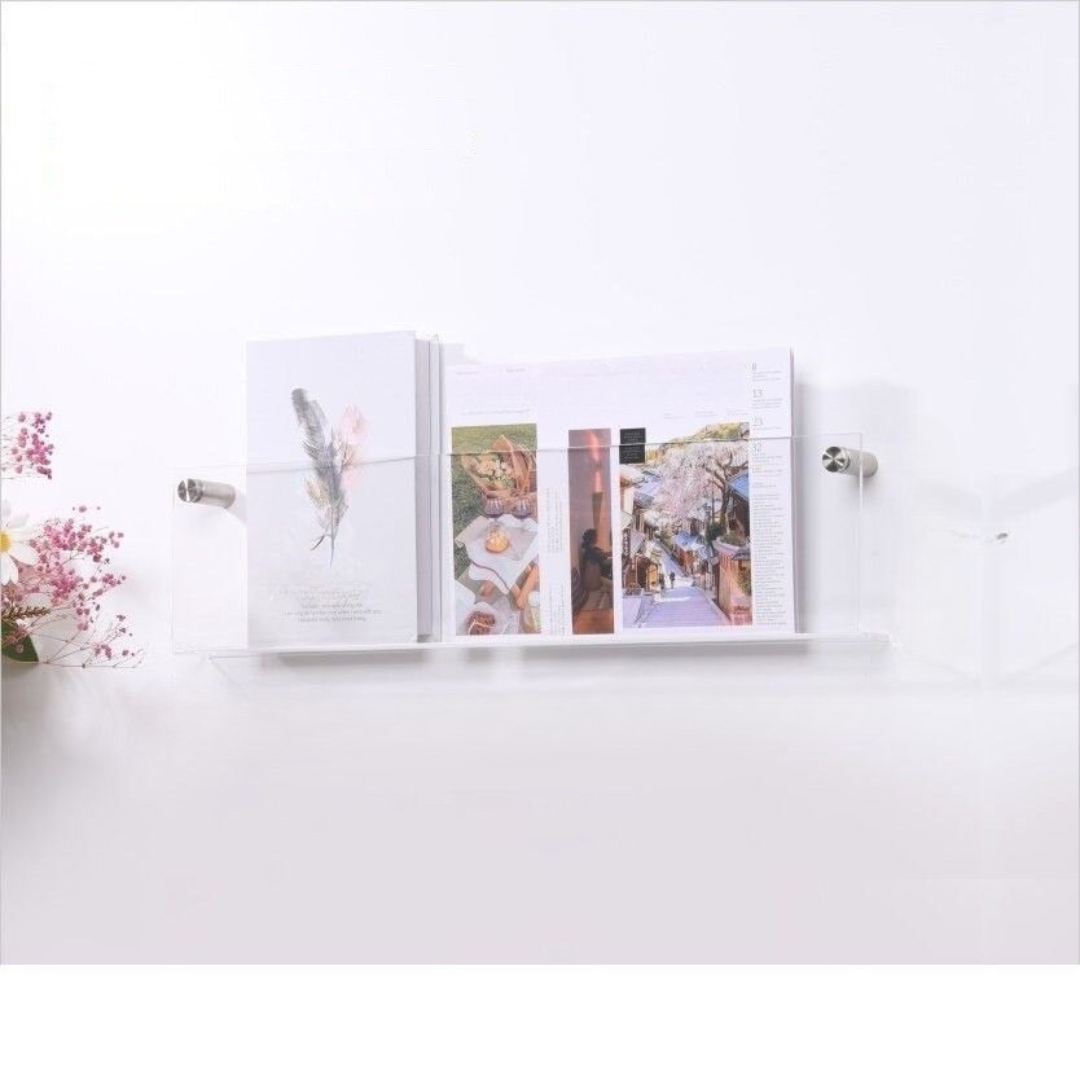 Wandregal Zeitungsständer Transparent – Chic und modernes Design 