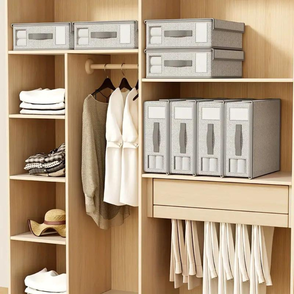 Organizador de Sábanas Plegable – Ahorro de Espacio y Organización Perfecta 