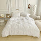 Conjunto de Cama Floral com Detalhes em Renda 