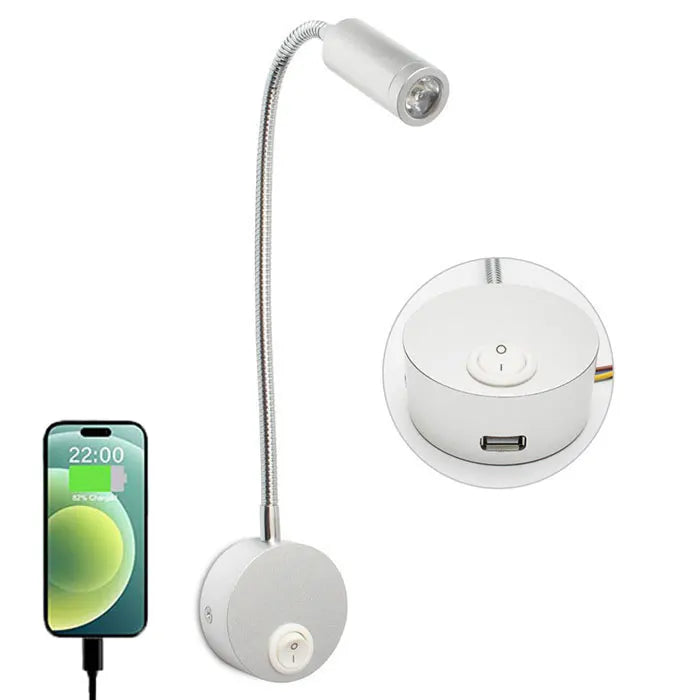 Aplique LED flexible - Movilidad, elegancia y luz dirigida