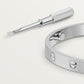 Steifes Armband – Finish Silber und raffinierter Stil 