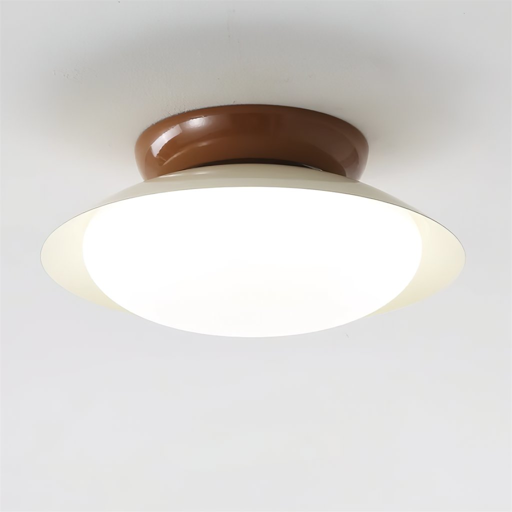 Rund LED-taklampa - naturligt sken och diskret elegans