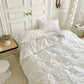 Conjunto de Cama Floral com Detalhes em Renda 