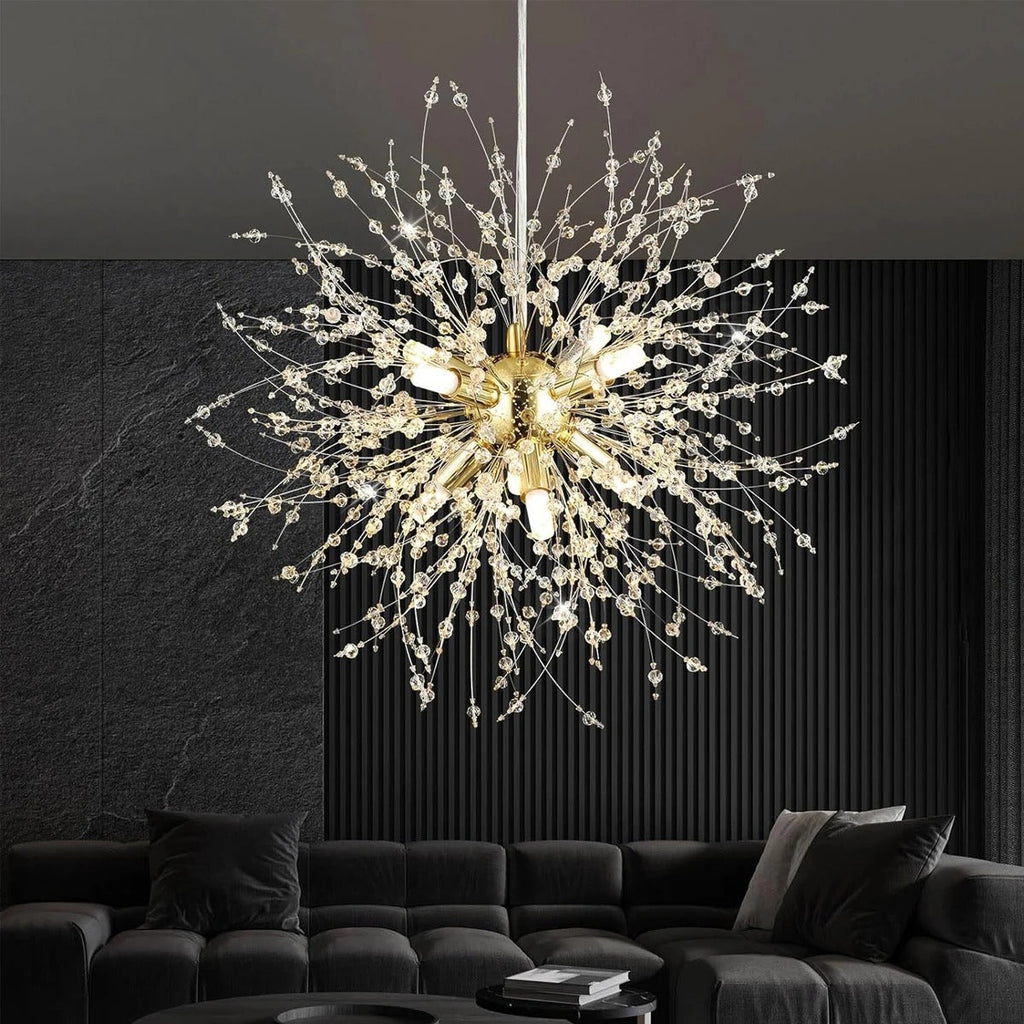 Křišťálový závěsný lustr – Nadčasová elegance a lesk 