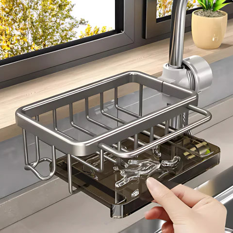 Compact Sponge Holder for Faucet – Clever Storage and Space Saving 